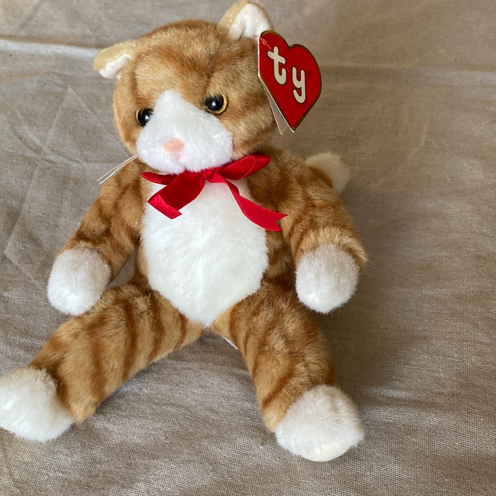 Vintage, 1992 Ty striped orange cat